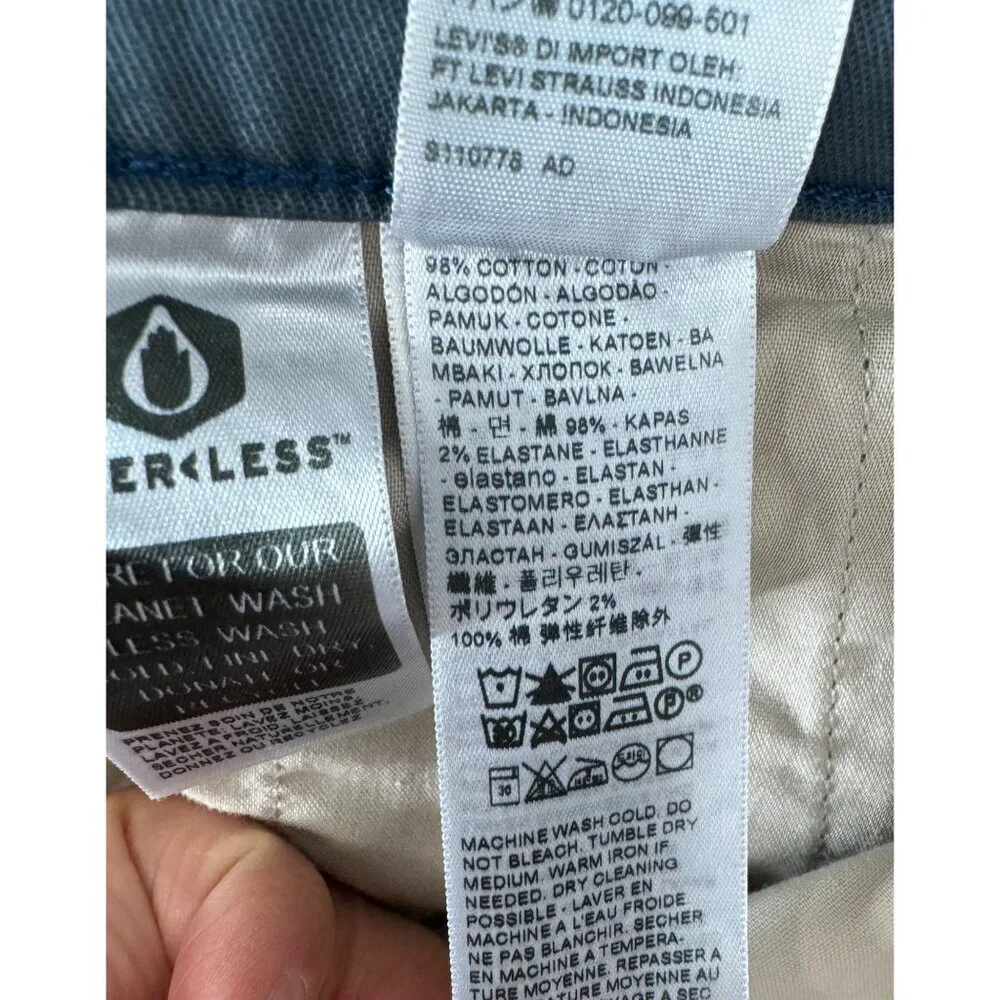 Levi's Men's XX Chino Standard Taper Fit Stretch Pants blue sz‎ 38x32